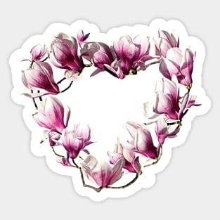 Magnolias - Magnolia Heart Sticker